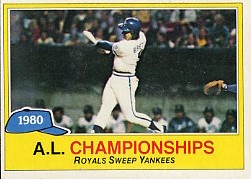 1981 Topps Baseball Cards      401     George Brett ALCS